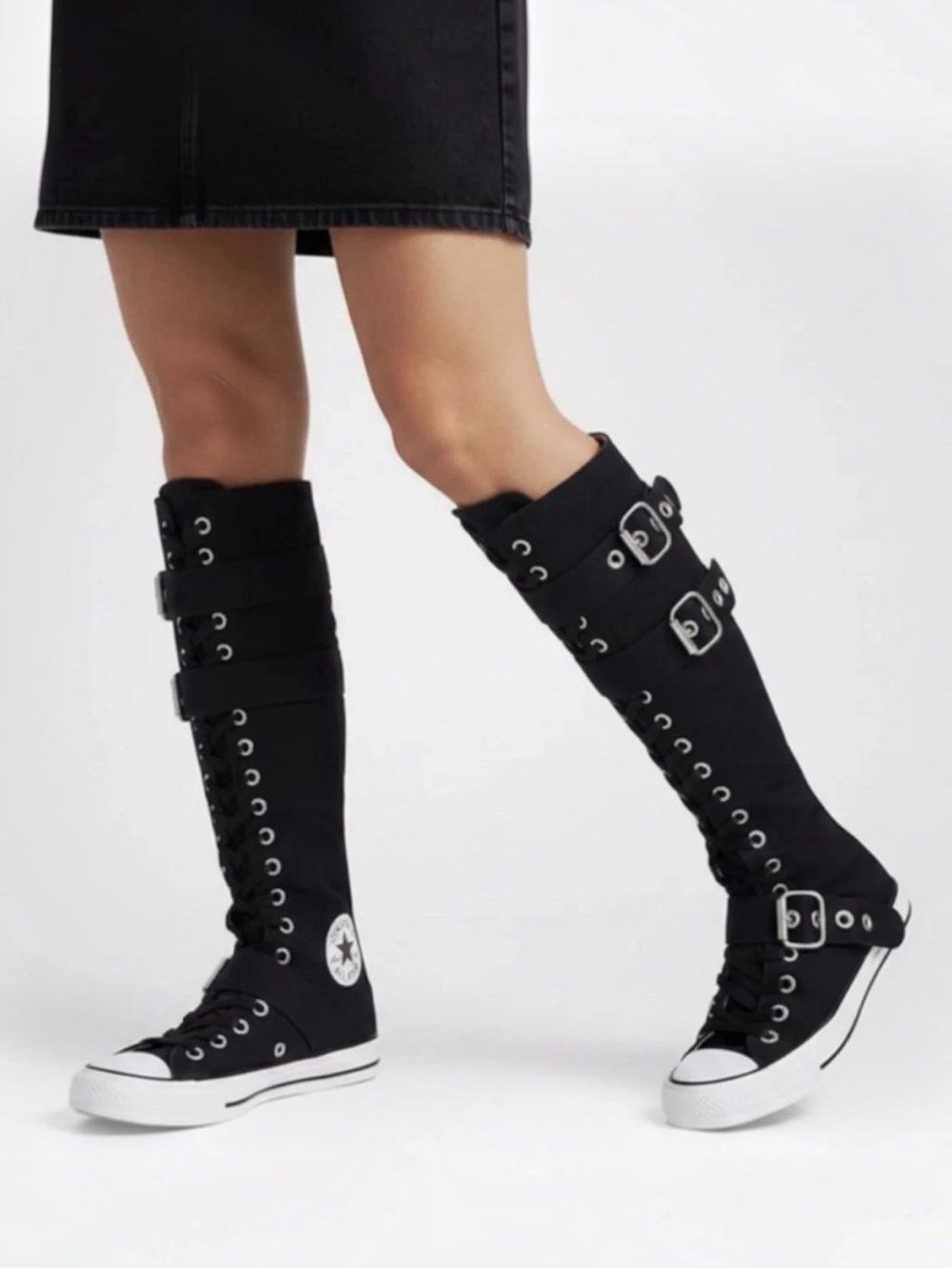NWOT Converse Chuck Taylor All Star XXHi Buckles Knee High Multi Women Sizes